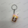 Cute and unique milk tea cups, couple keychains, popular bubble milk tea cup pendants, car key pendants Application Scenario